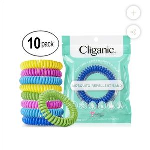 Cliganic MOSQUITO REPELLENT BANDS, 10 PACK
